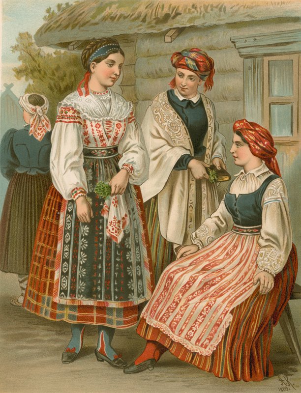 German Costume, Littauen by Albert Kretschmer