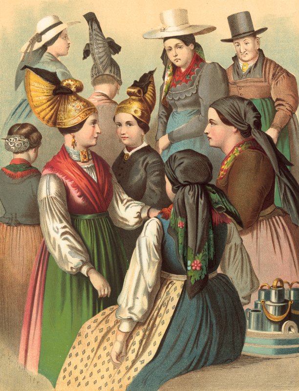 German costume, Oesterreich, Ober-Oesterreich by Albert Kretschmer