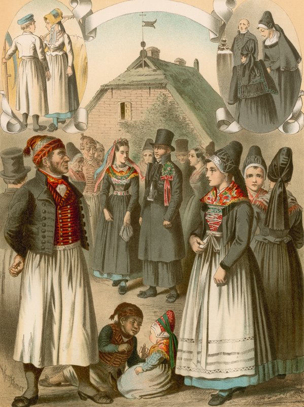 German costume, Rugen, Monchgut by Albert Kretschmer