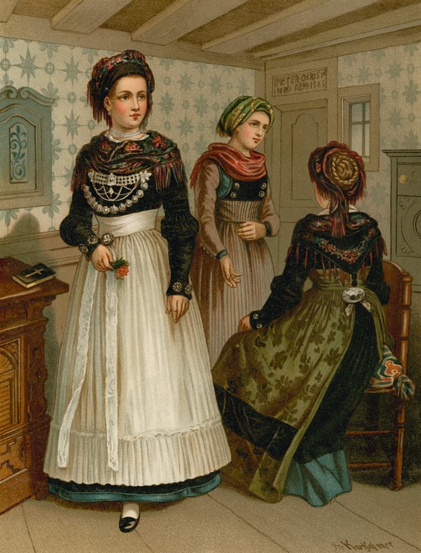 German Costume, Schleswig, Fohr by Albert Kretschmer