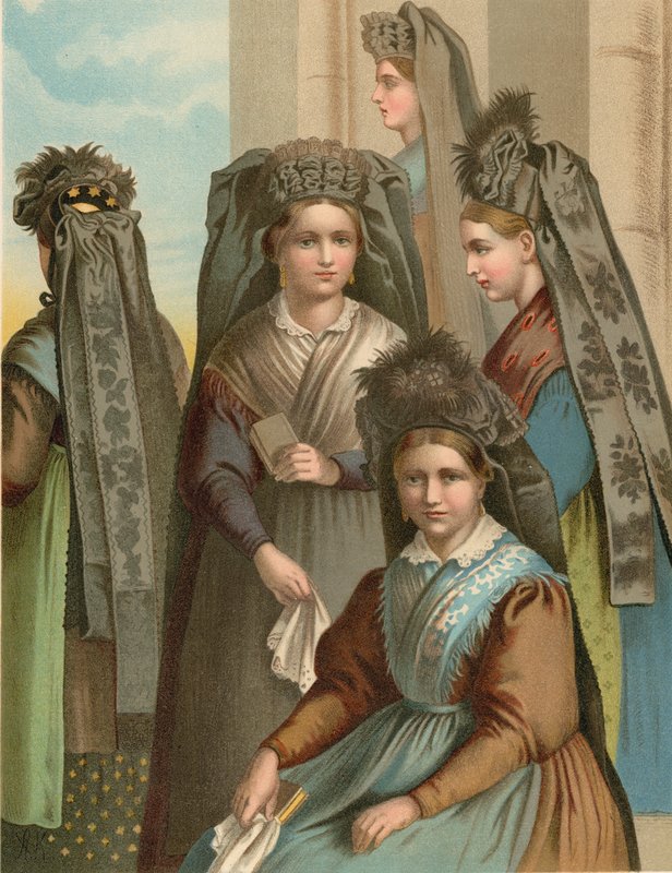 German Costume, Thuringen by Albert Kretschmer