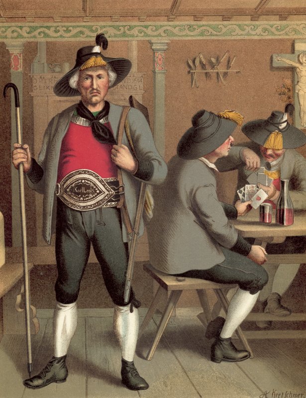 German Costume, Tyrol Billerthal by Albert Kretschmer