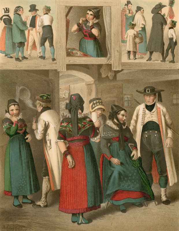 German Costume, Westphalen by Albert Kretschmer