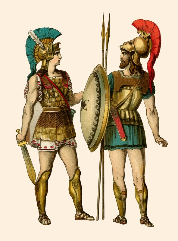 Greek Warriors by Albert Kretschmer