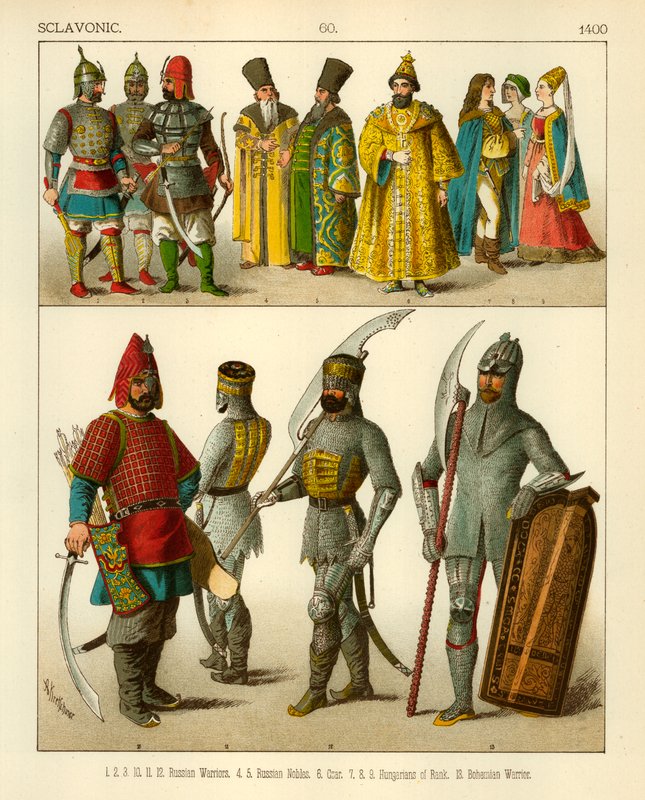 Sclavonic Costume 1400 by Albert Kretschmer