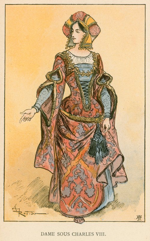 Dame Sous Charles VIII by Albert Robida