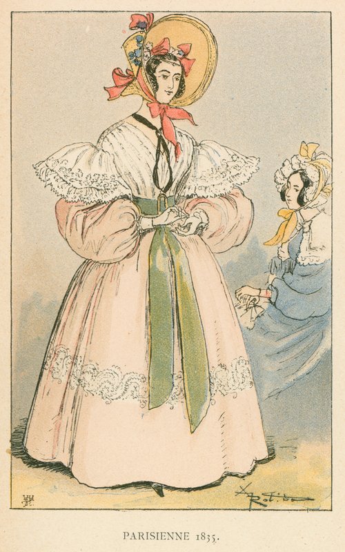 Parisienne, 1835 by Albert Robida