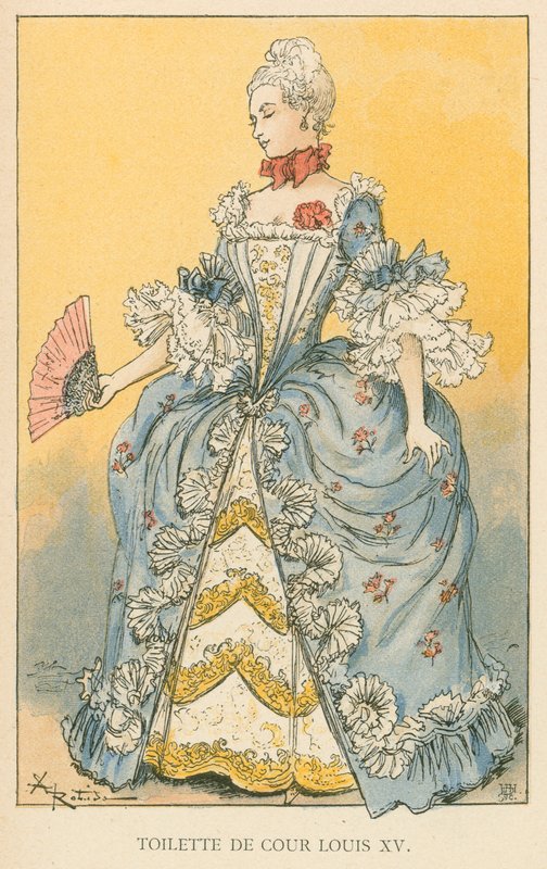 Court Toilet of Louis XV by Albert Robida