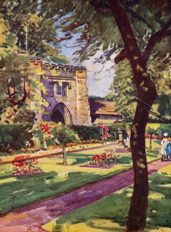 Whalley Abbey, the North-Eastern Gateway by Albert Woods