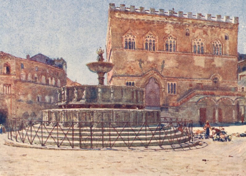 Piazza S Lorenzo, Perugia by Alberto Pisa