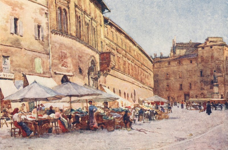Piazza del Mercato, Perugia by Alberto Pisa