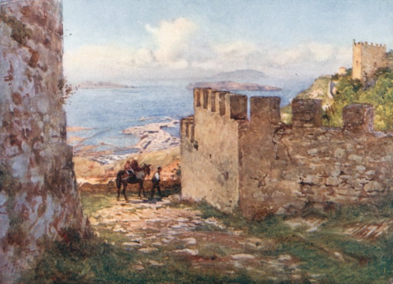 Trapani and the Aigadian Islands from Castle of Monte San Giuliano by Alberto Pisa
