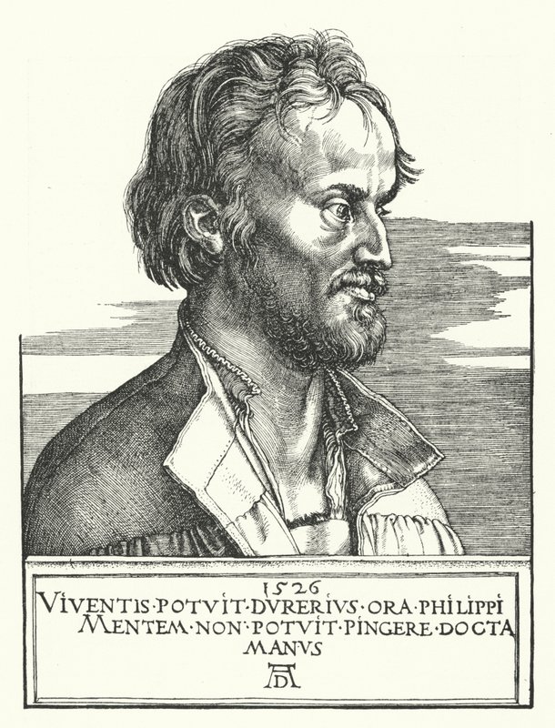 Philipp Melanchthon, German Lutheran Reformer by Albrecht Dürer