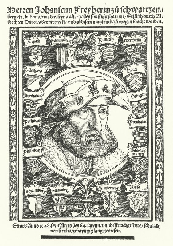 Johann of Schwarzenberg, German moralist, poet and reformer by Albrecht (after) Durer or Duerer