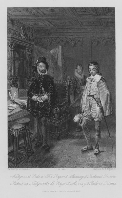 Holyrood Palace, The Regent Murray and Roland Graeme by Alexander Chisholm