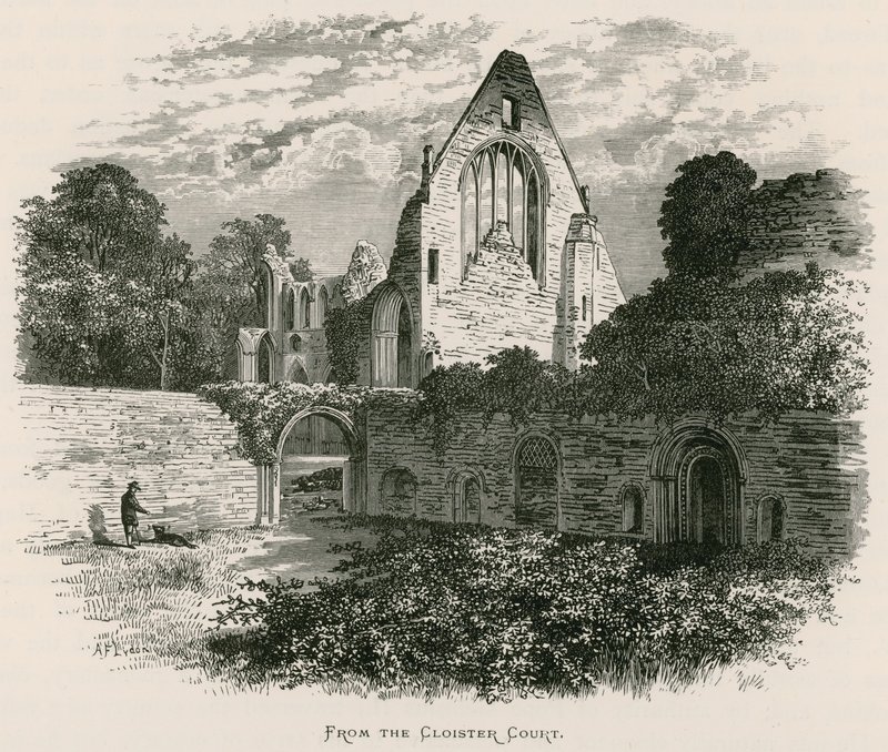 Dryburgh Abbey, From the Cloister Court by Alexander Francis Lydon