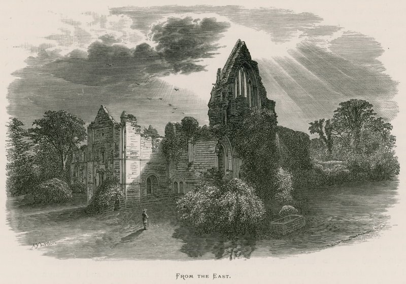 Dryburgh Abbey, From the East by Alexander Francis Lydon