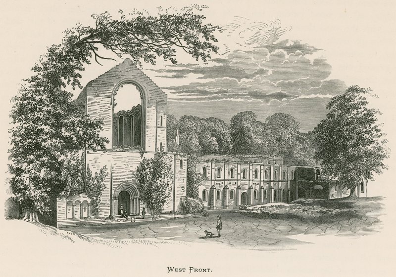 Fountains Abbey, West Front by Alexander Francis Lydon