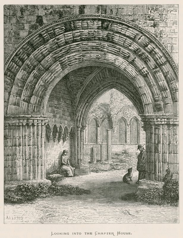 Furness Abbey, Looking into the Chapter House by Alexander Francis Lydon