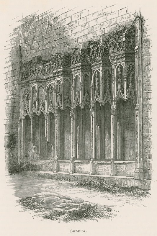 Furness Abbey, Sedilia by Alexander Francis Lydon