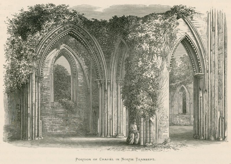 Glastonbury Abbey, Portion of Chapel in North Transept by Alexander Francis Lydon