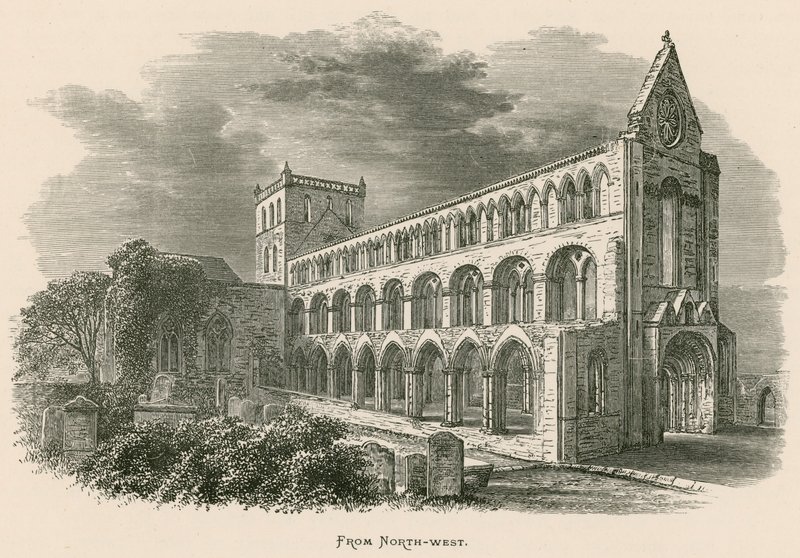 Jedburgh Abbey, From North-west by Alexander Francis Lydon