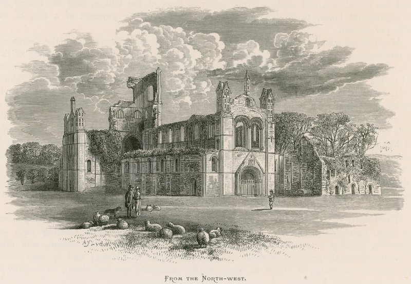 Kirkstall Abbey, From the North-West by Alexander Francis Lydon