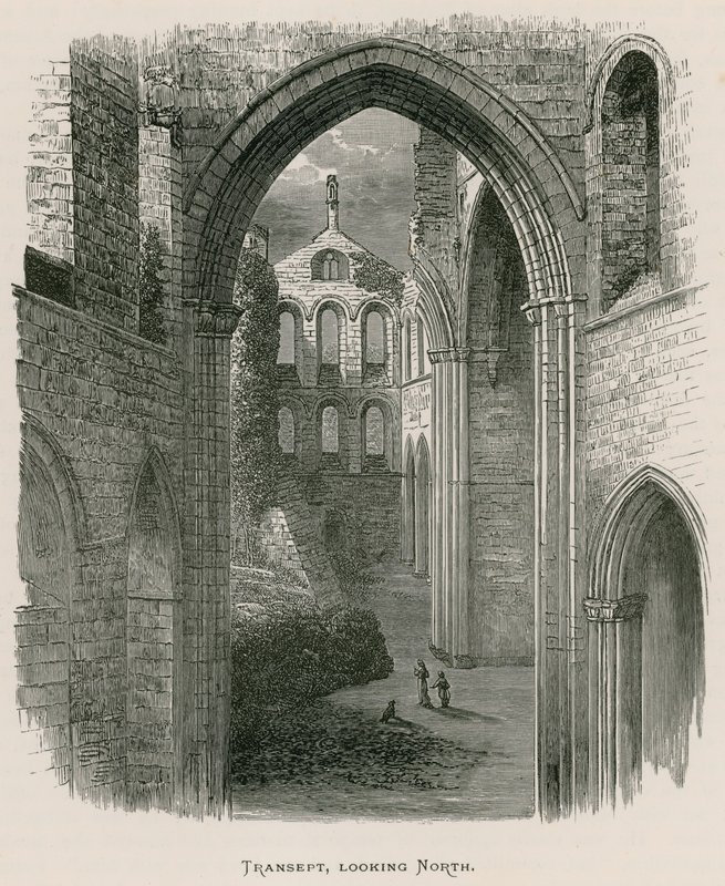 Kirkstall Abbey, Transept, Looking North by Alexander Francis Lydon