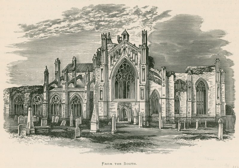 Melrose Abbey, From the South by Alexander Francis Lydon