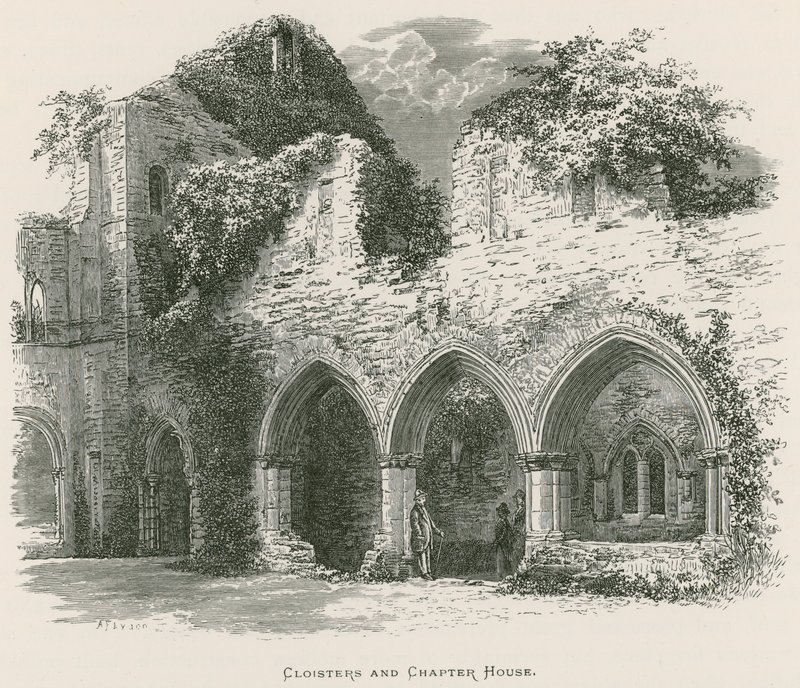 Netley Abbey, Cloisters and Chapter House by Alexander Francis Lydon