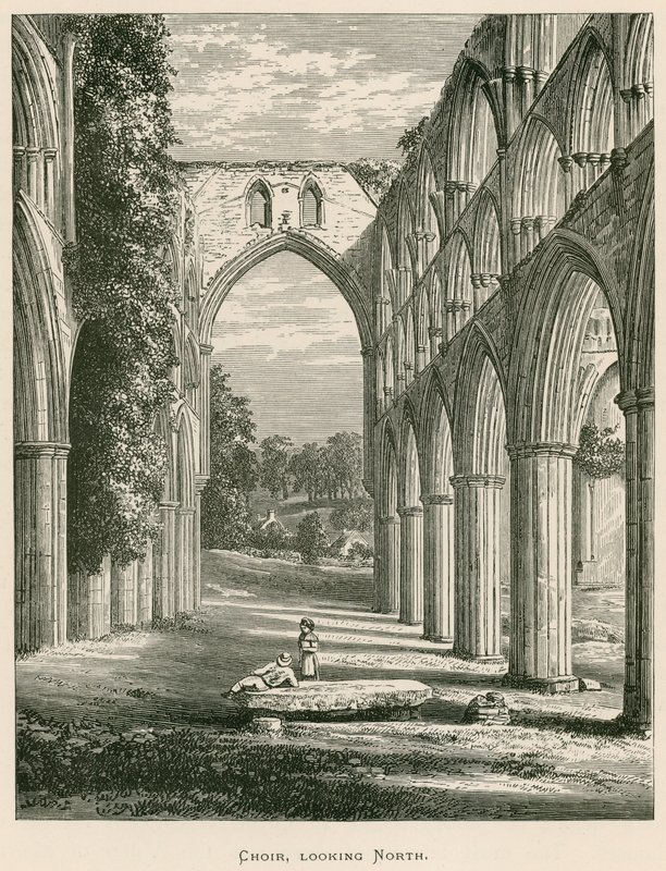 Rievaulx Abbey, Choir, Looking North by Alexander Francis Lydon