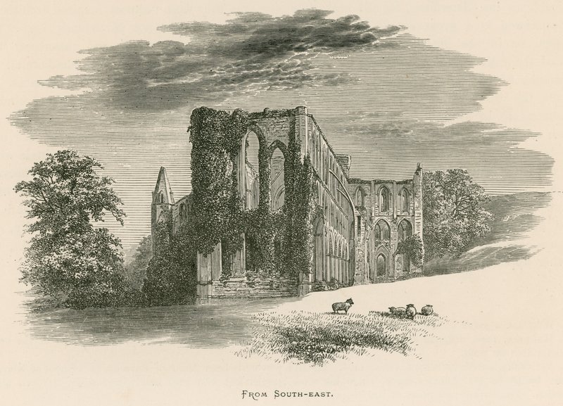 Rievaulx Abbey, From South-east by Alexander Francis Lydon
