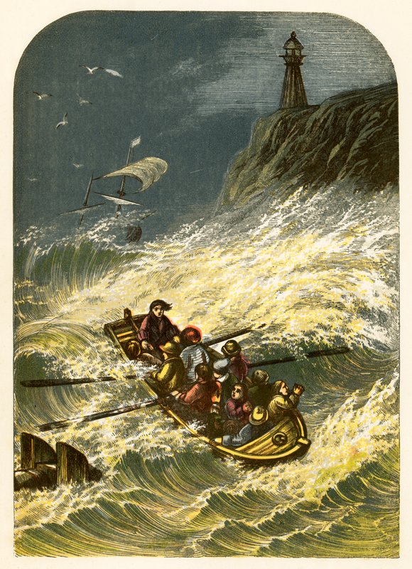 Robinson Crusoe Leaves Home and is Shipwrecked by Alexander Francis Lydon