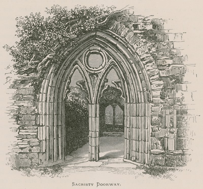 Tintern Abbey, Sacristy Doorway by Alexander Francis Lydon