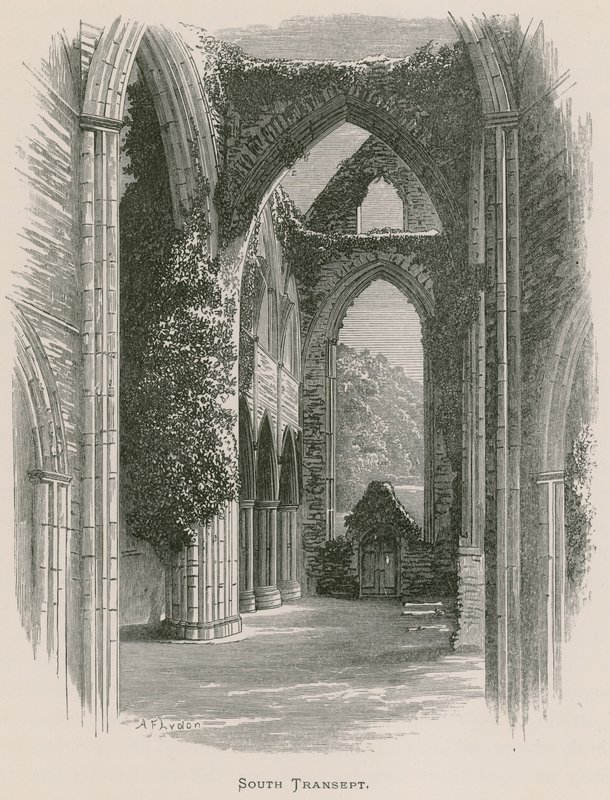 Tintern Abbey, South Transept by Alexander Francis Lydon