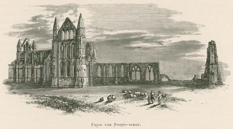 Whitby Abbey, From the North-west by Alexander Francis Lydon