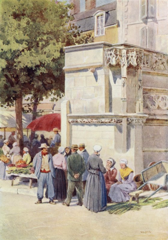 Blois, the Fountain of Louis XII, in the Market-Place by Alexander Henry Hallam Murray