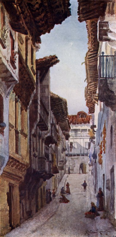 A Street in Fuentarabia by Alexander Wallace Rimington