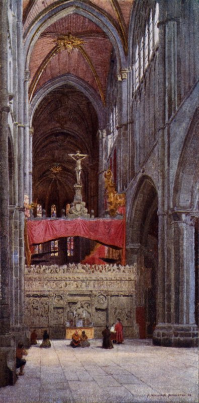 The Nave of Avila Cathedral by Alexander Wallace Rimington