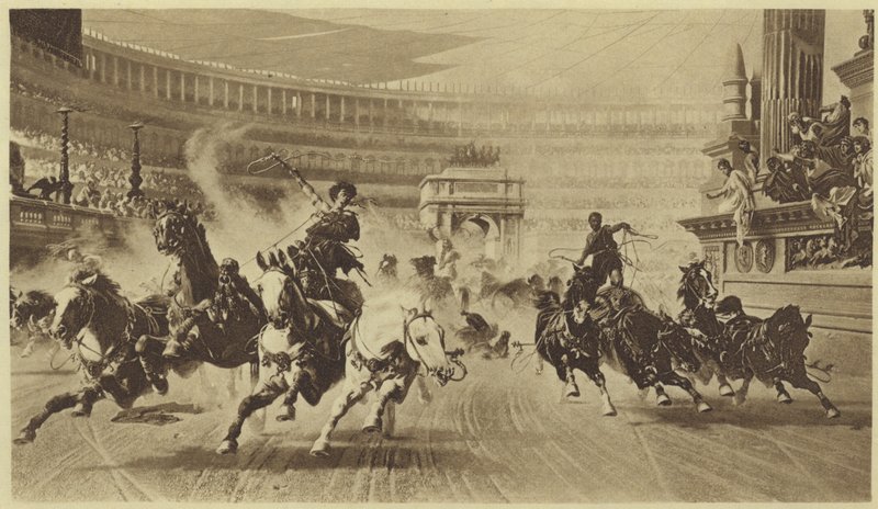 The Chariot Race by Alexander von Wagner