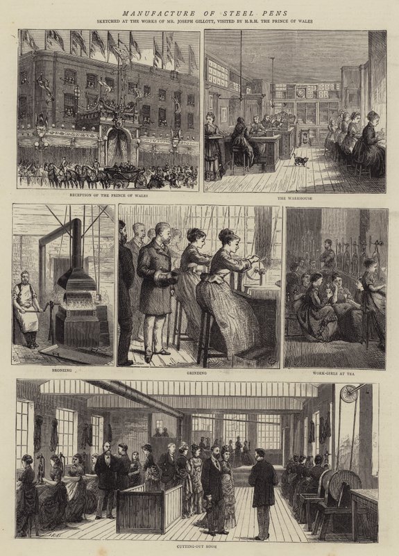 Manufacture of Steel Pens by Alfred Chantrey Corbould
