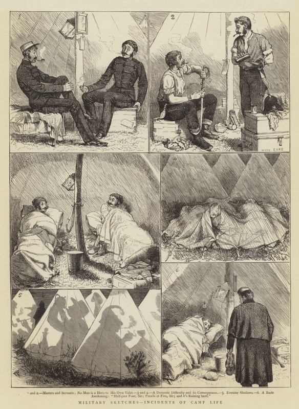 Military Sketches, Incidents of Camp Life by Alfred Chantrey Corbould