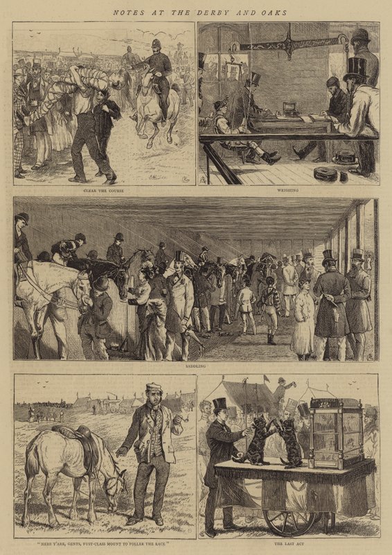 Notes at the Derby and Oaks by Alfred Chantrey Corbould