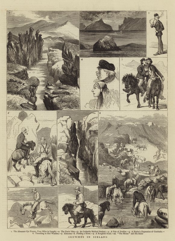 Sketches in Iceland by Alfred Chantrey Corbould
