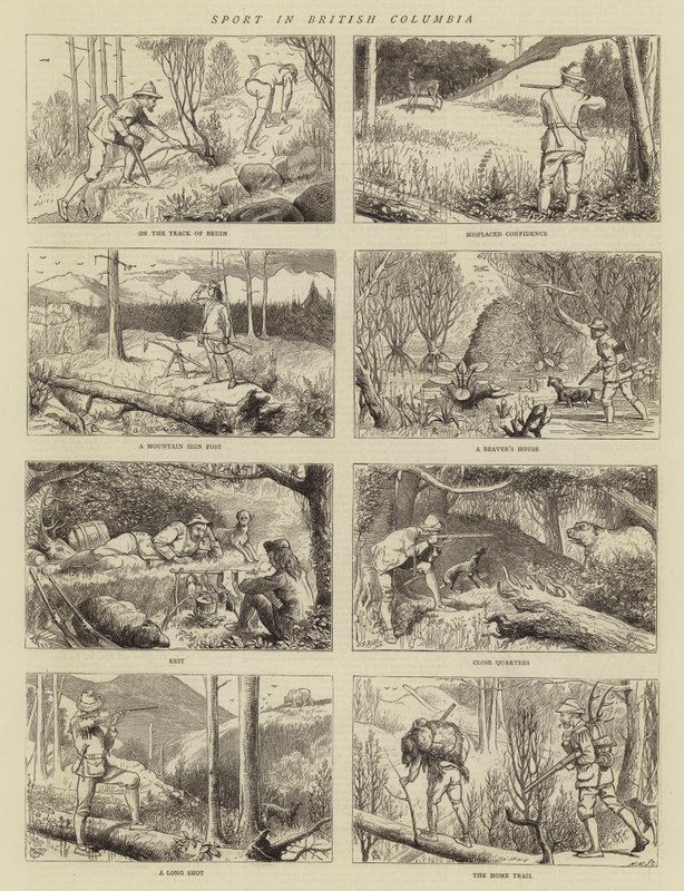 Sport in British Columbia by Alfred Chantrey Corbould