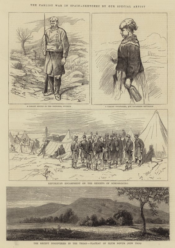 The Carlist War in Spain by Alfred Chantrey Corbould