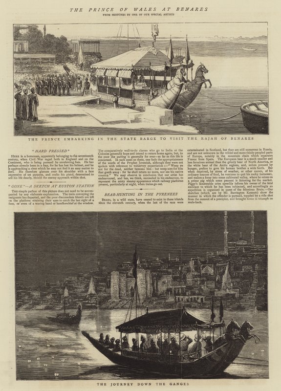 The Prince of Wales at Benares by Alfred Chantrey Corbould