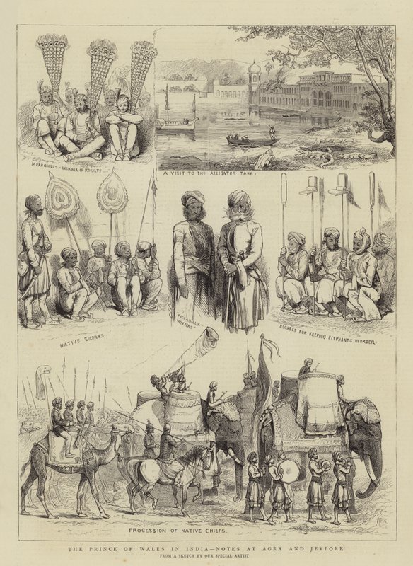 The Prince of Wales in India, Notes at Agra and Jeypore by Alfred Chantrey Corbould