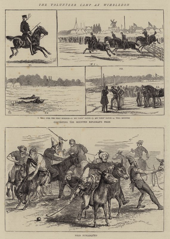 The Volunteer Camp at Wimbledon by Alfred Chantrey Corbould