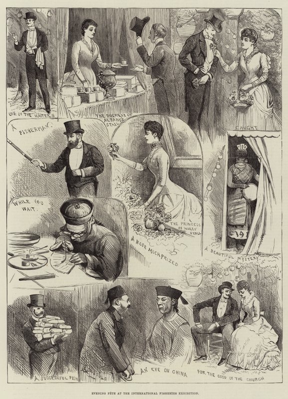 Evening Fete at the International Fisheries Exhibition by Alfred Courbould